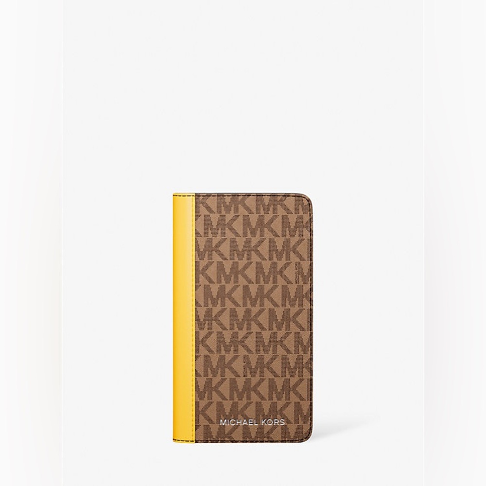 Michael Kors Brown and Yellow Wallet